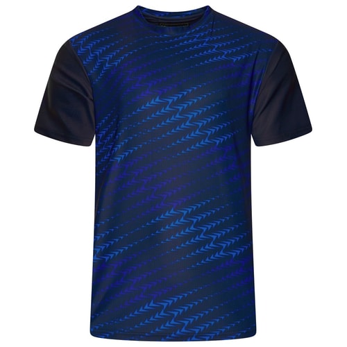KAM Active Sports Print Tee Navy
